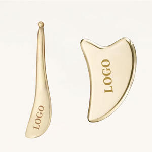 Dropshipping真鍮マッサージフェイスツールボディグアシャセットハンドヘルドGua Sha翡翠ローラー2025 - Product Image 2