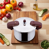 Casserole à pression multi-capacités 3L/4L/5L en acier inoxydable 304 avec un diamètre de 20 cm pour les repas en famille, service OEM ODM