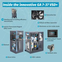 Compresseur d'air triphasé Atlascopco G2 P FM Ge2 2,2 kW 3 ch 60 Hz 50 Hz