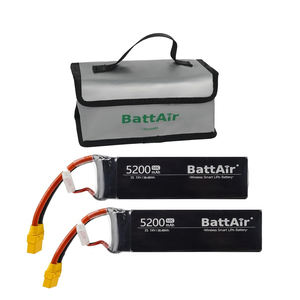 แบตเตอรี่สมาร์ทลิโป 7.4V 2S 50C 5200mAh ปลั๊ก XT-60 สำหรับรถบังคับวิทยุและเรือบังคับ ขนาด 1:10 ผลิตในจีน - Product Image 1