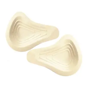 Prótese de silicone para protetor de axilas, prótese de silicone para mulheres mastectomizadas, macia e confortável, 70-400 g/pc, direita e esquerda, formato alongado