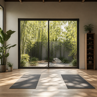 Ventana Corredera de Aluminio con Rotura de Puente Térmico, Vidrio Bajo Emisivo, Doble Acristalamiento, Impermeable, Tamaño Personalizado para Apartamento