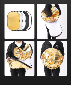 Bộ Khuếch Tán Đèn Phản Xạ Nhiếp Ảnh 80*120Cm Tấm Phản Quang Phòng Thu Di Động Tấm Phản Quang Nhiều Đĩa Có Thể Gập Lại - Product Image 5