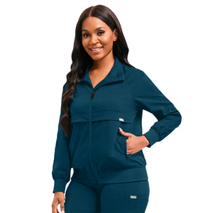 Chaqueta Softshell 52002 con Forro de Malla y Cierre, Costuras Reforzadas para Invierno, Chaqueta Médica para Doctor y <span class=keywords><strong>Enfermera</strong></span> - Product Image 1