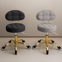 Mobilier de salon tabouret de beauté salon de coiffure chaise de salon de coiffure tabouret rond de levage rotatif poulie tabouret de salon