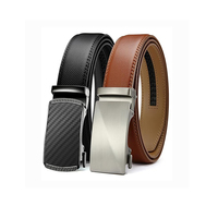 Ceinture en cuir à boucle réglable classique et tendance personnalisable de 35 mm, ensemble deux pièces pour homme, ceinture en cuir véritable pour homme
