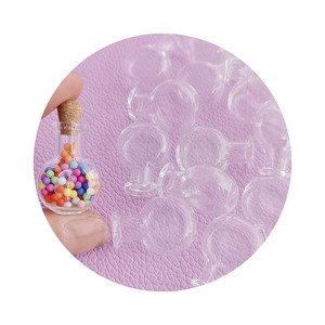 100 flacons en verre miniatures avec bouchon en liège pour potions, mini-bouteilles à vœux pour mariage et projets DIY - Product Image 1