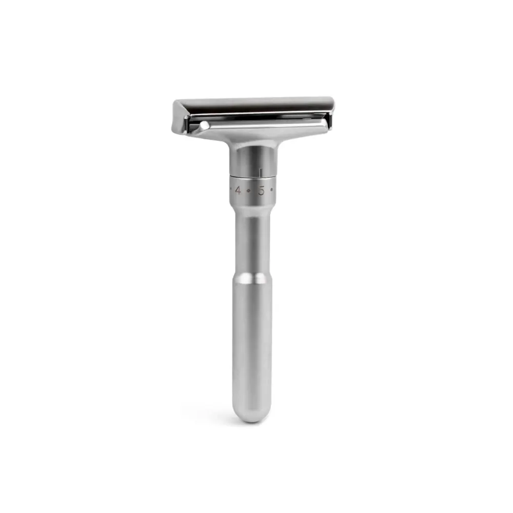 Maquinilla de afeitar ajustable de alta calidad, afeitadora de seguridad de Metal de doble filo