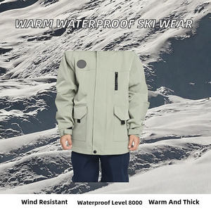 Waterproof Windproof Ski Jacket Outdoor Winter <b>Coat</b> for Men Women Couple <b>Snow</b> Sports Outerwear - Product Image 2