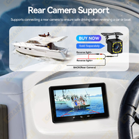GRANDnavi Récepteur audio stéréo marin 7 pouces BT FM AM Lecteur MP5 Haut-parleur marin étanche 7 pouces HD pour VTT UTV Yacht Bateau VR Golf