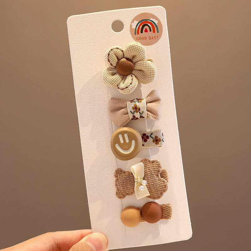 1# smiley face flower 5 piece set