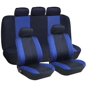 Fundas de asiento de coche de tela de malla única, conjunto completo de fundas de asiento de coche, Banco dividido delantero y trasero, Universal, transpirable, negro, para todos los coches