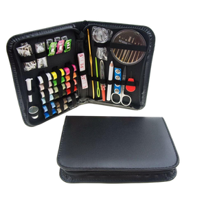 Kit complet d'outils de réparation de cuir carrés pour le voyage, étui à aiguilles portable DIY - Sacs cadeaux de Noël en gros - Product Image 1