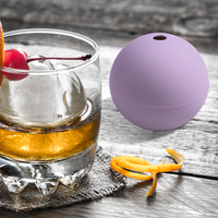 Moldes de Silicona Ecológicos en Forma de Rosa para Cubitos de Hielo con Logotipo Personalizado, Crea Esferas de Hielo para Whisky de 2.5 Pulgadas