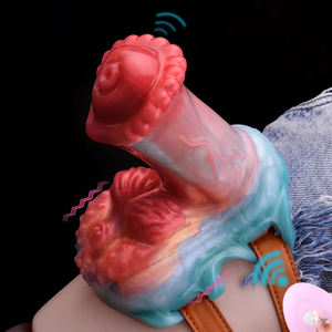 NNSX Silicone réaliste Invisible cheval sexe broyeur clitoridien sans fil contrôle <span class=keywords><strong>Vibro</strong></span> Anus clito flirter préliminaires jouets sexuels pour adultes - Product Image 2