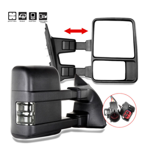 XMAXVISION Black High Quality Heated Towing Side <b>Mirrors</b> Car Rearview <b>Mirror</b> 1 Year Warranty for 1999-2002 F250 F350 F450 F550 - Product Image 3