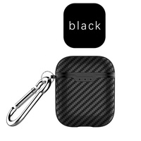 Étui universel en TPU pour écouteurs, avec fermoir en métal et porte-clés, couleur bleu marine, boîte de charge pour iphone