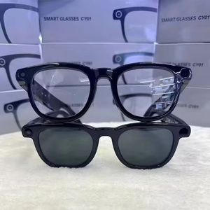 Lunettes de soleil intelligentes CY01AI 2025 avec caméra 8MP 4K, transfert Bluetooth, appels téléphoniques en temps réel, lecture de musique, réduction du bruit ENC - Product Image 2
