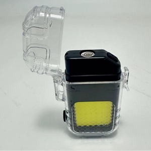 Mini Rechargeable Electric Lighter Waterproof Windproof Keychain Portable Cigarette Lighter - Product Image 2