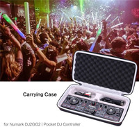 Sac de protection rigide en EVA blanc, étanche et antichoc, personnalisé et portable, pour les contrôleurs DJ Numark DJ2GO2 Touch et Pocket DJ