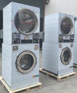 เครื่องซัก<span class=keywords><strong>ผ้า</strong></span>และอบผ้าแบบซ้อนอัตโนมัติเต็มรูปแบบสำหรับธุรกิจ ขนาด 10 กก. ถึง 22 กก. ยี่ห้อ Royal Wash พร้อมระบบควบคุมแบบ<span class=keywords><strong>เหรียญ</strong></span>หรือบัตร และหน้าจอสัมผัสอัจฉริยะขนาด 7.0 นิ้ว - Product Image 5