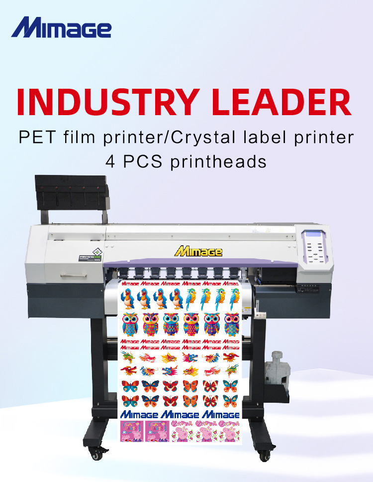 UV Roll to Roll DTF Printer 3d Crystal Cold Transfer Label Sticker Bottle Acrylic Mug Printing Machine