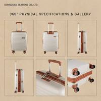 Ensemble de bagages de voyage extensibles en PP pur haute capacité, valise à roulettes personnalisable avec logo, sac trolley avec serrure TSA, OEM ODM