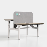 Cadre de bureau électrique assis-debout réglable en hauteur, poste de travail ergonomique à double moteur