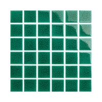 Sukabumi Bali Green Marble Look 48'X48' Carrelage de piscine Idées de vente en gros Mosaïque de céramique pour piscine extérieure Carrelage de piscine