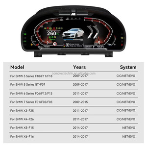Afficheur numérique de voiture 12,3 pouces, compteur de vitesse LCD, instrument multifonctionnel pour BMW X5 X6 F15 F16 2014-2017, tableau de bord - Product Image 5