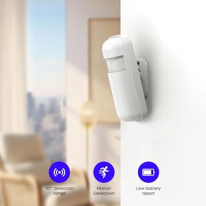 PGST – détecteur de mouvement infrarouge intelligent, 3 packs, pour système de sécurité domestique, alarme antivol, alimenté par batterie, blanc - Product Image 2