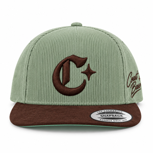 Casquette Snapback à visière incurvée de haute qualité, bicolore, 5 panneaux, avec logo brodé 3D personnalisé, en velours côtelé, style baseball - Product Image 4