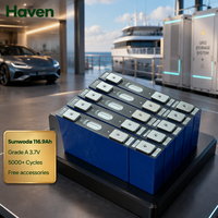 Cellule de batterie prismatique NMC Sunwoda 3,7 V 116,9 Ah de qualité A rechargeable pour système de stockage d'énergie des véhicules électriques