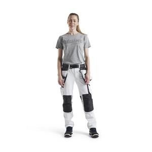 BLAKLADER - 717916451098D20 Women's <b>painter</b> trousers 4-way stretch <b>White</b>/Dark grey - EAN 7330509802137 WORK TROUSERS - Product Image 3