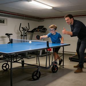 <span class=keywords><strong>Mesa</strong></span> de <span class=keywords><strong>Ping</strong></span> <span class=keywords><strong>Pong</strong></span> Plegable OEM, Mesas de Tenis de <span class=keywords><strong>Mesa</strong></span> Duraderas y Móviles para Entrenamiento Deportivo en Grandes Espacios - Product Image 4