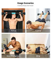 Barre de traction murale portable à taille réglable pour entraînement de force, barre de fitness intelligente