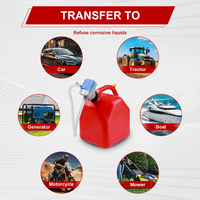 Multi-carburante portatile autoadescante pompa di trasferimento in plastica portatile portatile sifone elettrico per benzina Diesel con funzionamento a batteria 3V