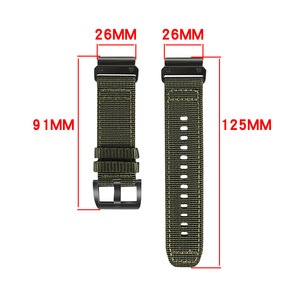 Correa de Reloj de Nailon y Lona de 20mm 22mm para Hombre, de Liberación Rápida, para <span class=keywords><strong>Garmin</strong></span> <span class=keywords><strong>Tactix</strong></span> 8, Fenix 8, <span class=keywords><strong>7</strong></span>, 7X, 7S, Quatix <span class=keywords><strong>7</strong></span> <span class=keywords><strong>Pro</strong></span>, 6X - Product Image 3