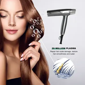 Iffine Beauty pengering rambut Led Digital, pengering rambut model baru 110000 RPM dengan Motor tanpa sikat