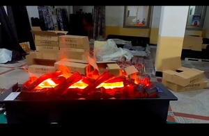 Hot bán 60-inch 3D hơi nước Lò sưởi điện với gỗ bản ghi - Product Image 2