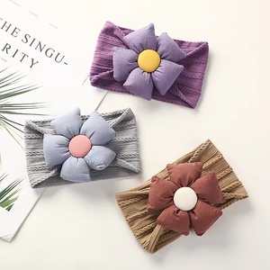Kids Hair Accessories <strong>Baby</strong> Girl Newborn <strong>Headband</strong> Stretch Flower Hairbands Hair Bow Nylon <strong>Headbands</strong> For <strong>Baby</strong> - Product Image 3