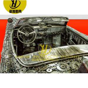 Grand abstrait personnalisé pour l'extérieur Voiture de Batmans en métal recyclé Sculpture de <span class=keywords><strong>robot</strong></span> géant Sculpture grandeur nature Sculpture de <span class=keywords><strong>robot</strong></span> pour l'extérieur Sculpture d'art - Product Image 6