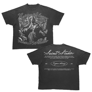 <span class=keywords><strong>T</strong></span>-Shirt Personalizzata con Logo DTG, in Cotone, Stile <span class=keywords><strong>Rock</strong></span> e Hip Hop, Alta Qualità, Effetto Lavaggio Acido, Tessuto Pesante - Product Image 1