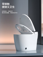 WC intelligent à poser au sol avec fonctionnalités avancées, séchage à air chaud en céramique, télécommande, siège chauffant, drainage en P-trap