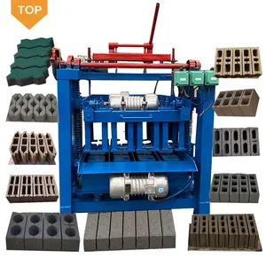 most popular automatic hollow solid concrete cement sand road block maker paving laying moulding hollow block maker