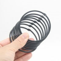 Anillas Metálicas para Encuadernación FREYA de 2 Pulgadas, Color Plateado Mate, con Cierre Seguro, Repuesto para Cuadernos de Estudiantes con Hojas Sueltas