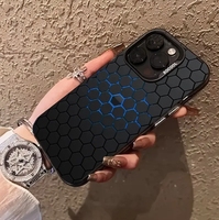 Coque de téléphone argentée couleur cube en nid d'abeille en gros pour iPhone 16 Plus 15 Pro Max 14 13 12 11 Fashions Couverture arrière antichoc