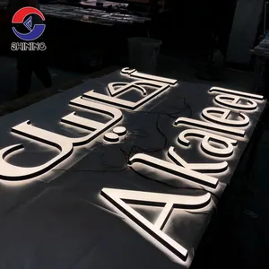 Interior Business Wall Decoration Acrylic Letters Office Lobby Sign Acrylic 3D LED Backlit Letter Signage