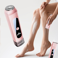 Alat Cukur Elektrik Wanita 2-in-1 Tanpa Rasa Sakit untuk Menghilangkan Bulu Seluruh Tubuh, Kaki, Ketiak & Area Bikini