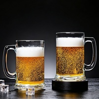 Chope à bière de 14 oz avec fond épais, logo personnalisé OEM, chope à bière pour bar, chope à bière pour fête